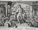 Jan Sadeler I and Raphael Sadeler I, Nuptiae (Marriage) from the series "Schema seu speculum principum"
