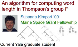 headshot of Susanna Kimport and algorithm for computing word length graph
