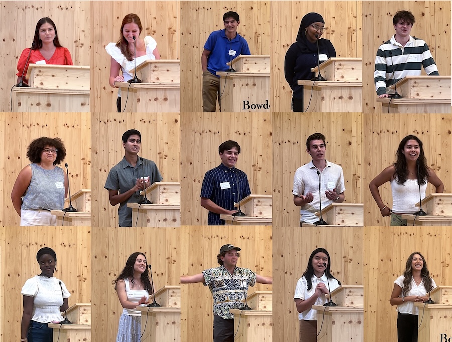 Compilation of some of the interns at the podium